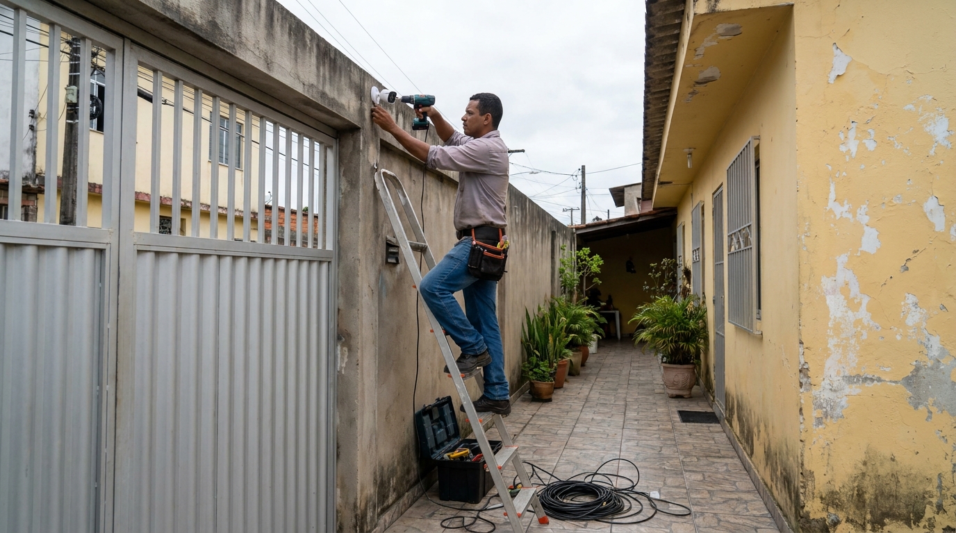 Instalacao de cameras de seguranca profissional em Guarapari‑ES