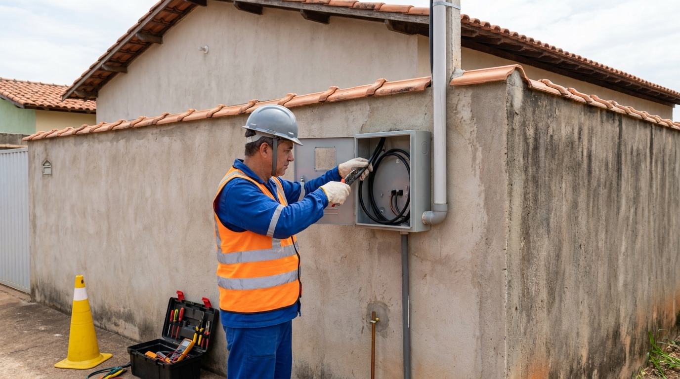 Instalacao de padrao de energia profissional em Guarapari‑ES