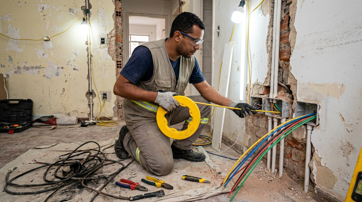 Troca de fiacao eletrica profissional em Guarapari‑ES